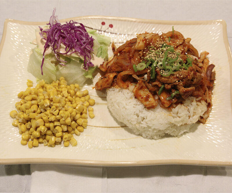 Squid Pork Over Rice